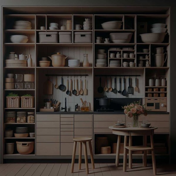 Comment maximiser l'espace de rangement dans une cuisine tout en conservant une apparence minimaliste ?