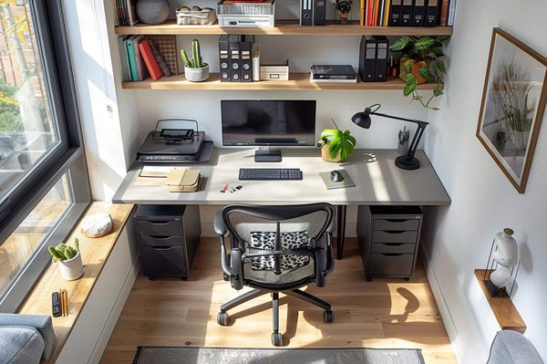 Comment créer un coin bureau ergonomique dans un espace réduit ?