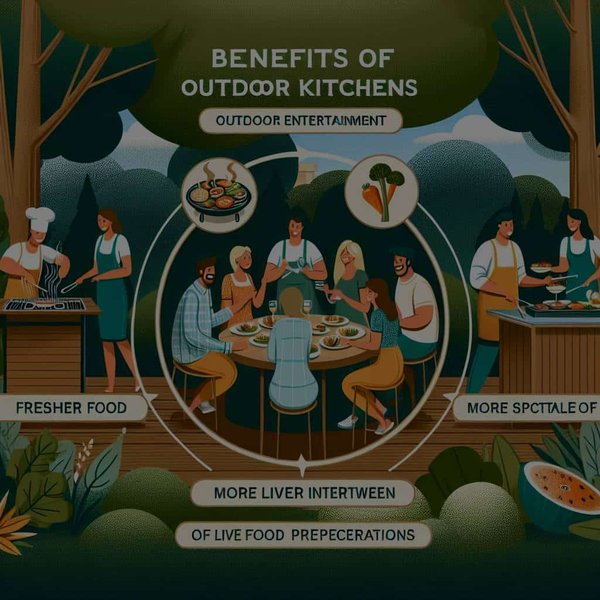Quels sont les avantages des cuisines extérieures pour les divertissements en plein air ?